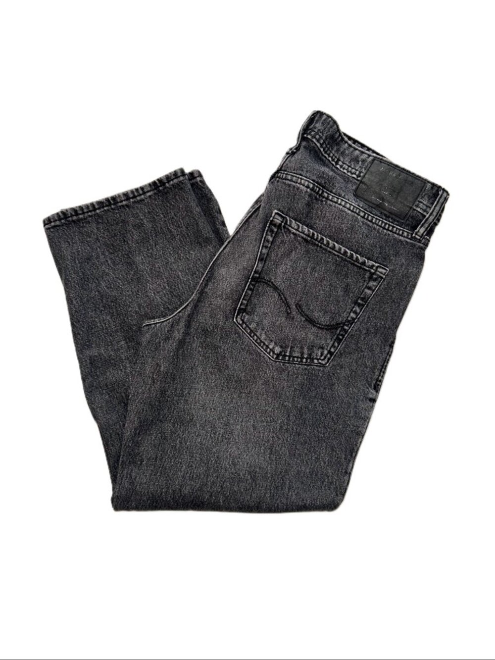 Jack & Jones JJIEddie JJOriginal Baggy Jeans - Black - 34Wx27L - Picture 2 of 15